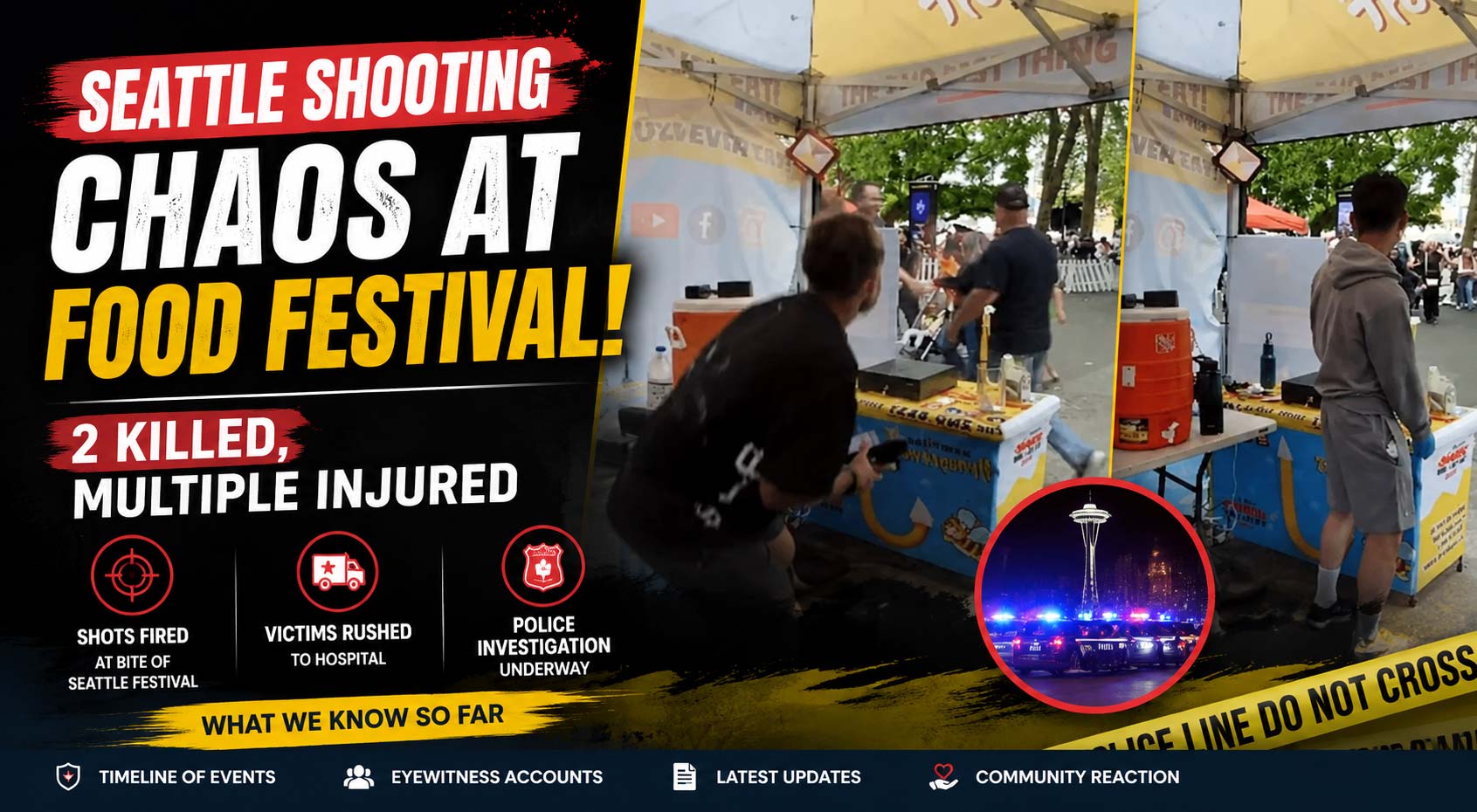 Seattle Shooting: 2 Killed, Multiple Injured in Mass Shooting at Seattle Food Festival