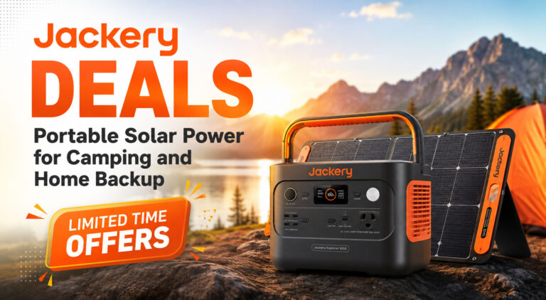 Jackery Deals: Get Portable Solar Power for Camping and Home Backup