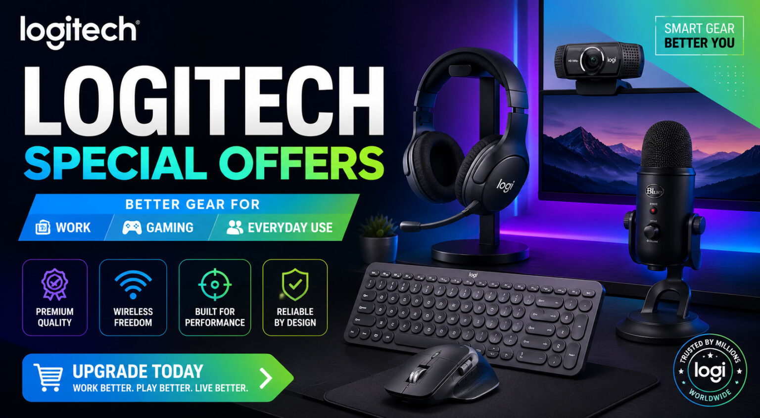 Logitech Special Offers Better Gear for Work, Gaming and Everyday Use