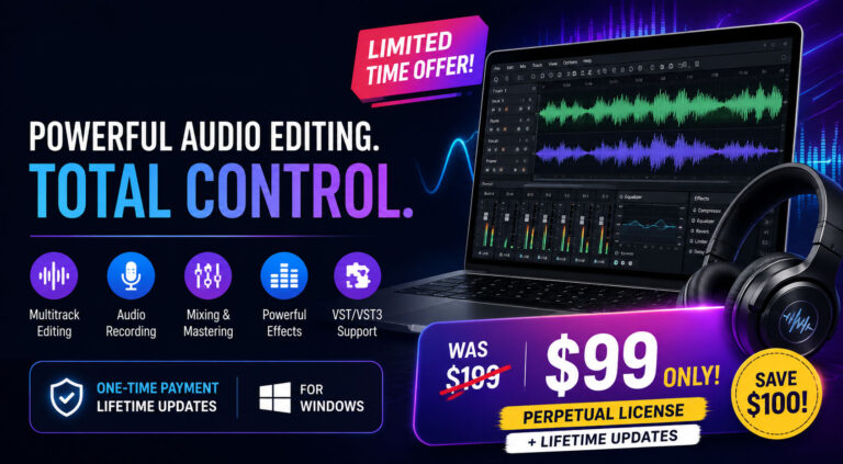 Soundop Audio Editor Deal Get Lifetime License for Only $99